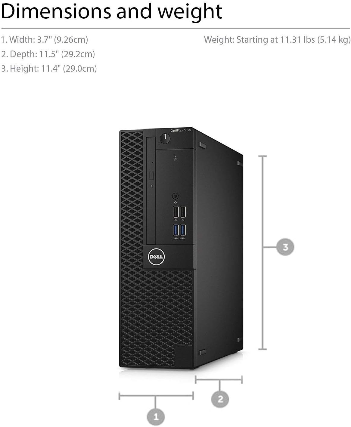Dell Optiplex 5050 Small Form Factor (SFF) Business Desktop PC, Intel i7-7700 Quad-Core 3.6 GHz, 16GB DDR4, 512G NVME SSD Windows 11 Pro (Renewed) - Image 6