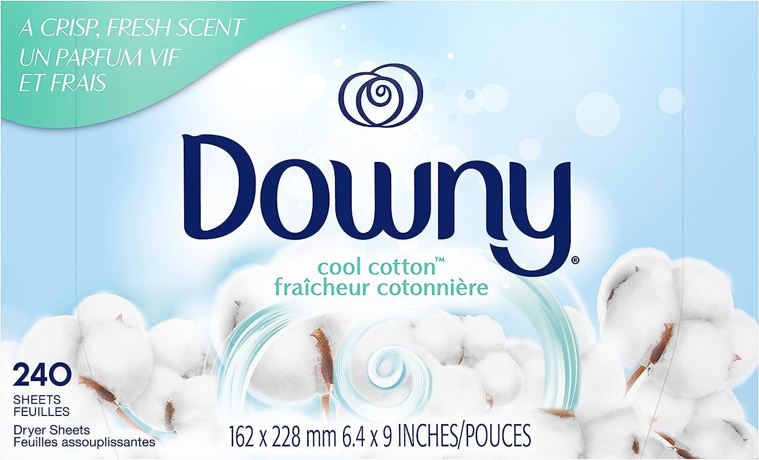 Downy Fabric Softener Dryer Sheets, April Fresh, 240 Count - Image 2