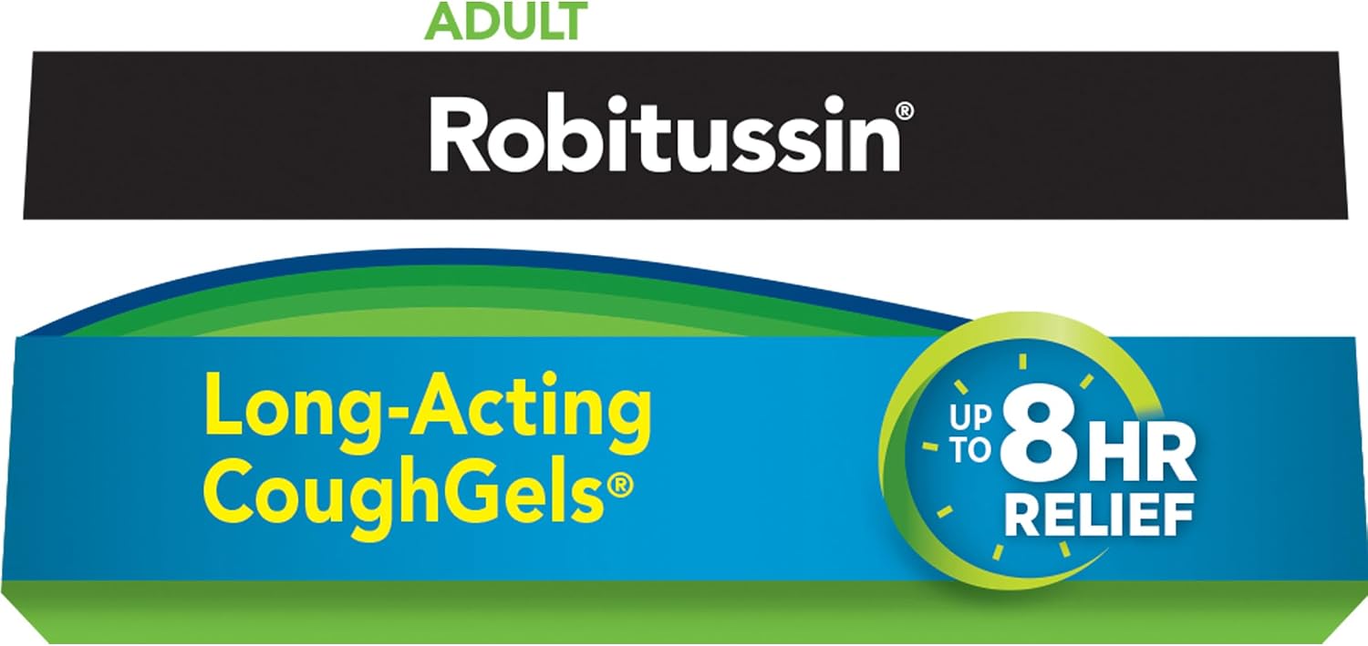 Robitussin 8 Hour Liqui-gels Cough, Adult Formula - 20 count Liqui-Gels - Image 14