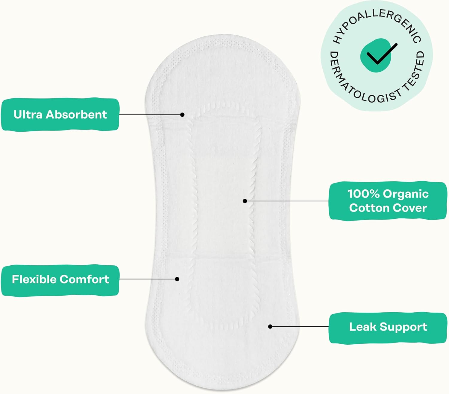 The Honey Pot Company - Herbal Everyday Panty Liners for Women - Infused w/Essential Oils for Cooling Effect & Organic Cotton Cover - Feminine Care - 30 ct - Image 6
