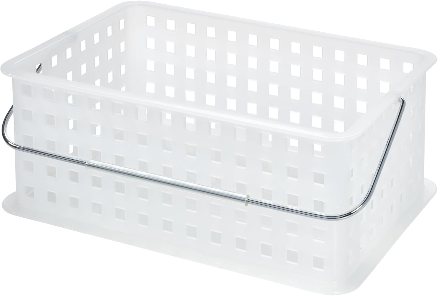 iDesign Portable Shower Caddy Basket with Handle for Dorm or Bathroom - Clear/Frost - Made in USA - Image 10
