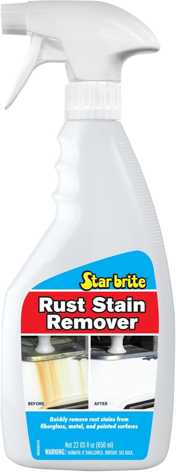 STAR BRITE Rust Stain Remover Spray - Instantly Dissolve Corrosion Stains on Fiberglass, Vinyl, Fabric, Metal & Painted Surfaces - Also Removes Sprinkler Stains - 22 Ounces (089222SS) - Image 2
