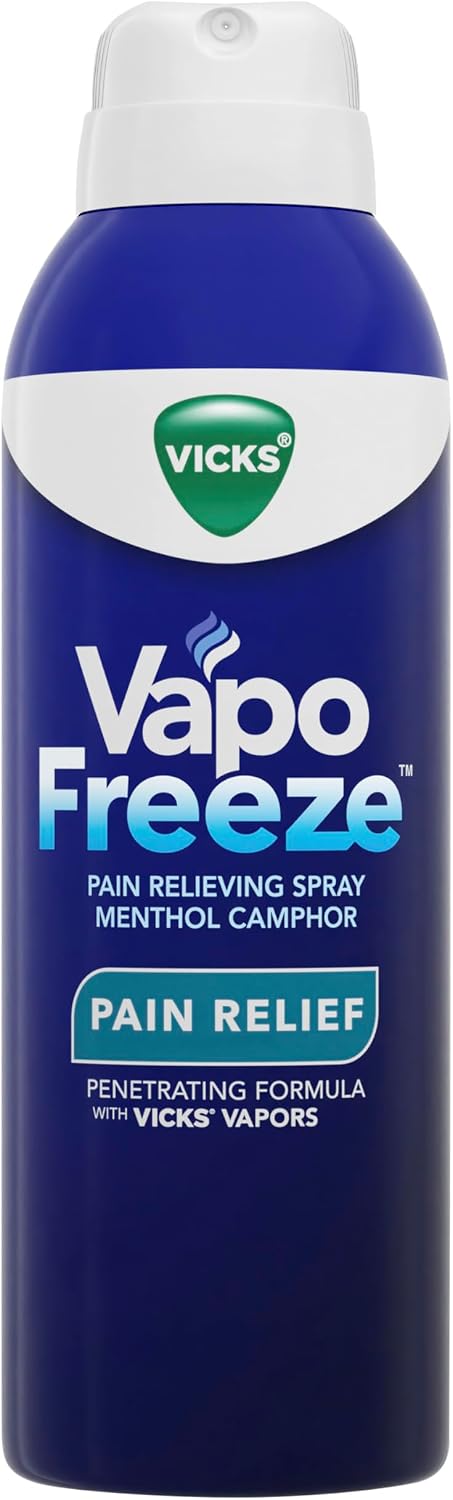 Vicks VapoFreeze Menthol Pain Relieving Spray 3oz, for Muscles & Joint Pain Associated with Arthritis, Simple Backaches, Strains, Sprains, Bruises, Vicks Vapors, Penetrating Formula - Image 2