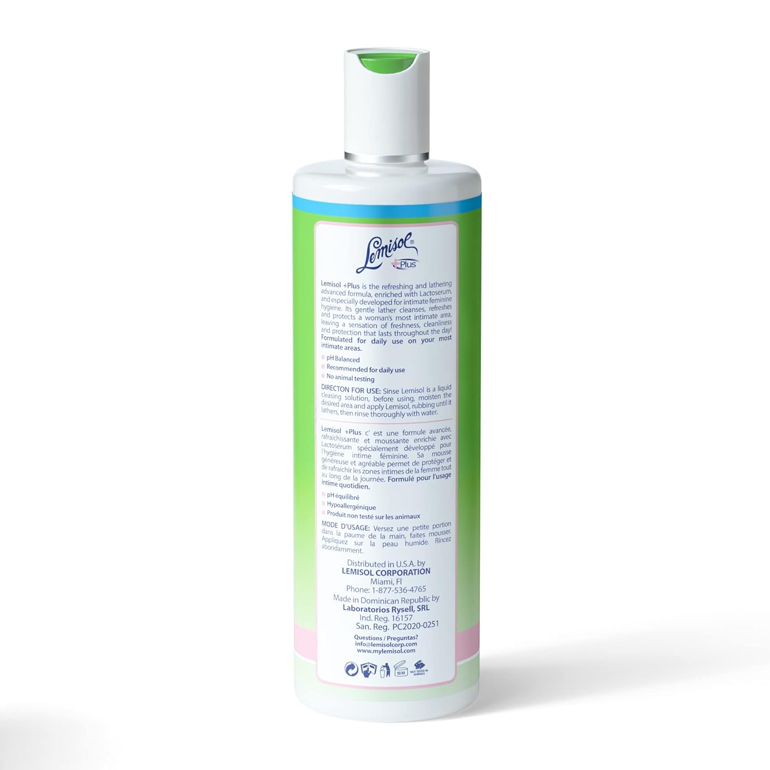 Lemisol Plus Gentle Daily Cleanser, Original Refreshing Formula, 16 Fl Oz - Image 4