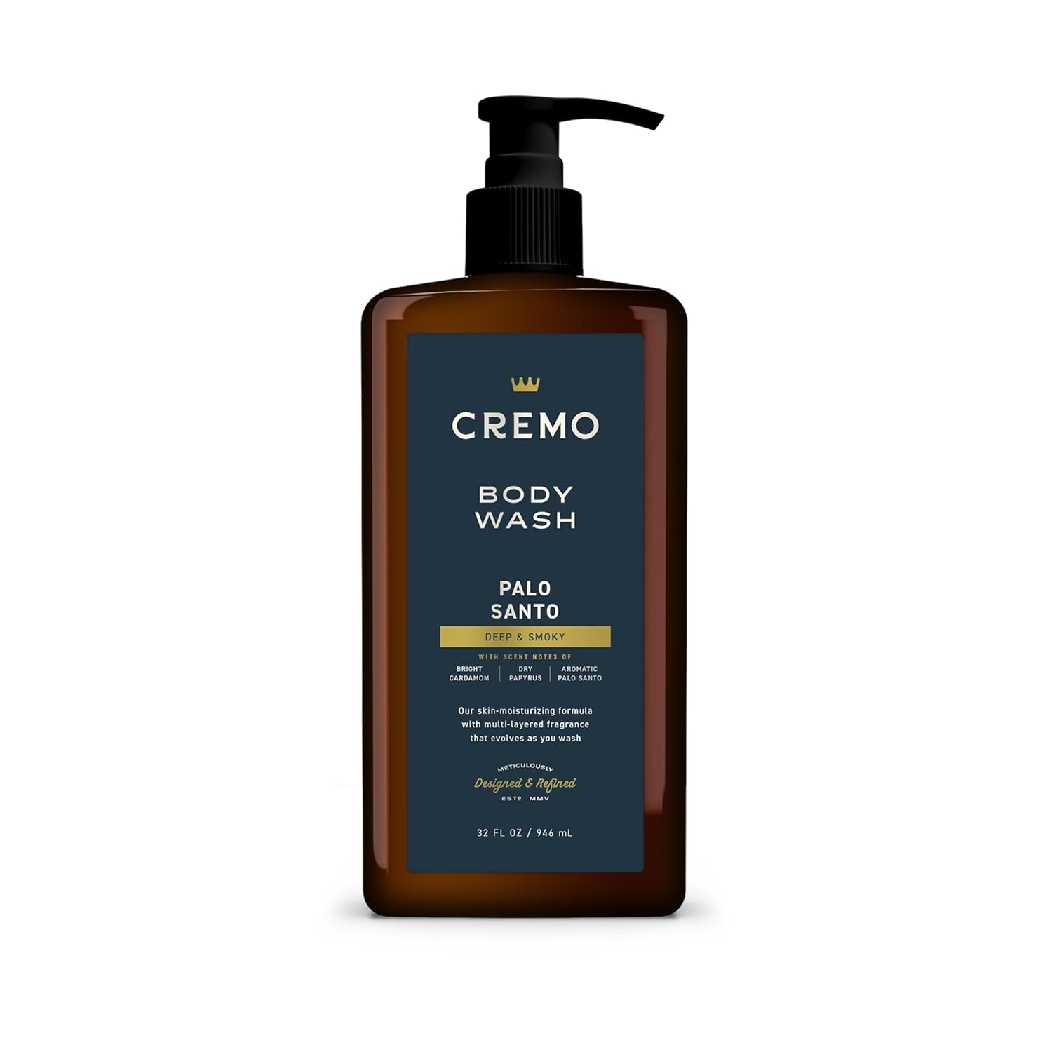 Cremo Rich-Lathering Palo Santo Body Wash for Men, 32 Fl Oz - Image 2
