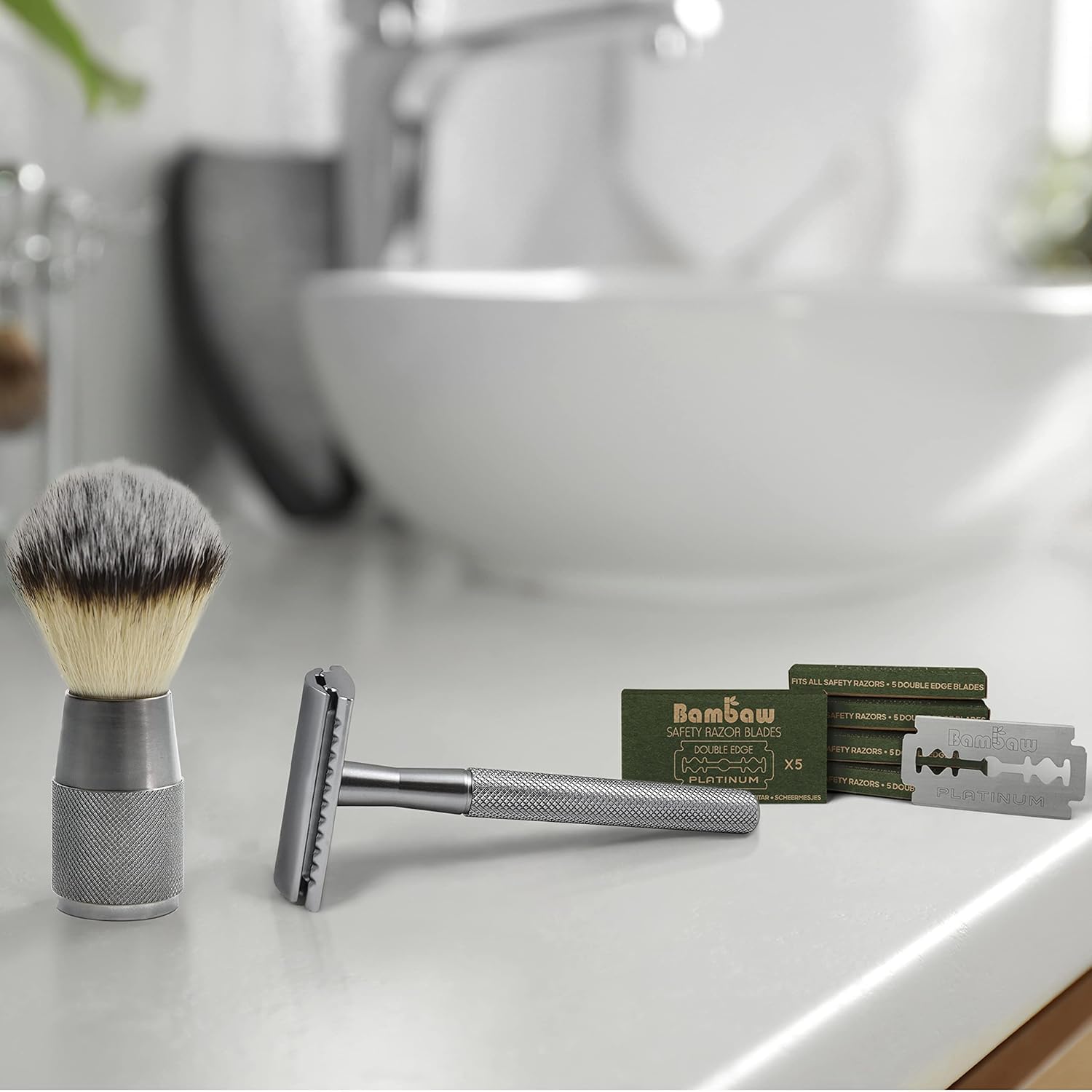 Bambaw Safety Razor Blades for Men & Women, 60 Pack, Double Edge Razor Blades Refills, Platinum Swedish Stainless Steel, Sharp & Long-Lasting Edge Retention, Up to 14 Months Supply - Image 4