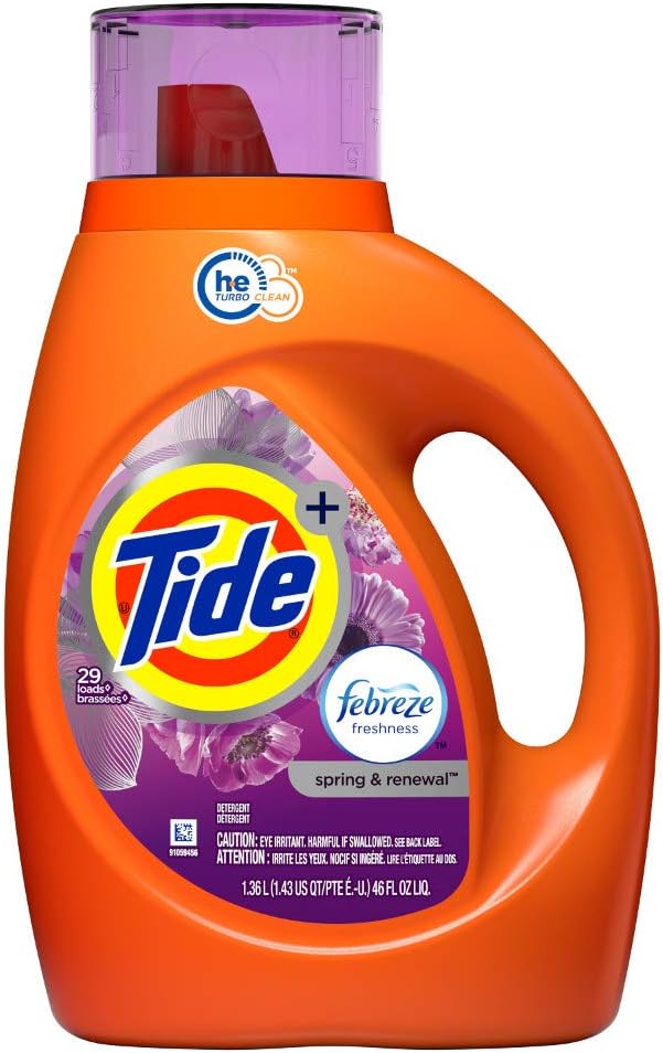 Tide HE Liquid Laundry Detergent, Spring & Renewal, 46 Ounce - Image 2