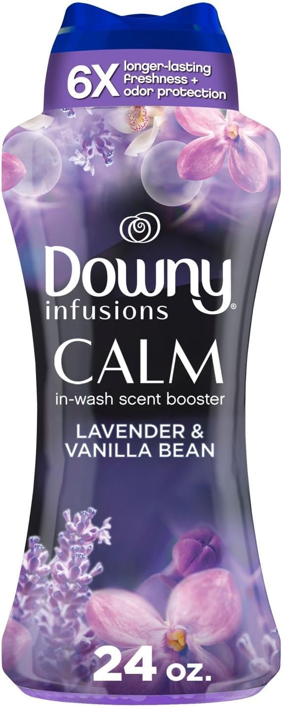 Downy Calm In Wash Laundry Scent Booster Beads, Soothing Lavender And Vanilla Bean Scent, 24.0 OZ, Laundry Scent Beads, Long Lasting Freshness - Image 2