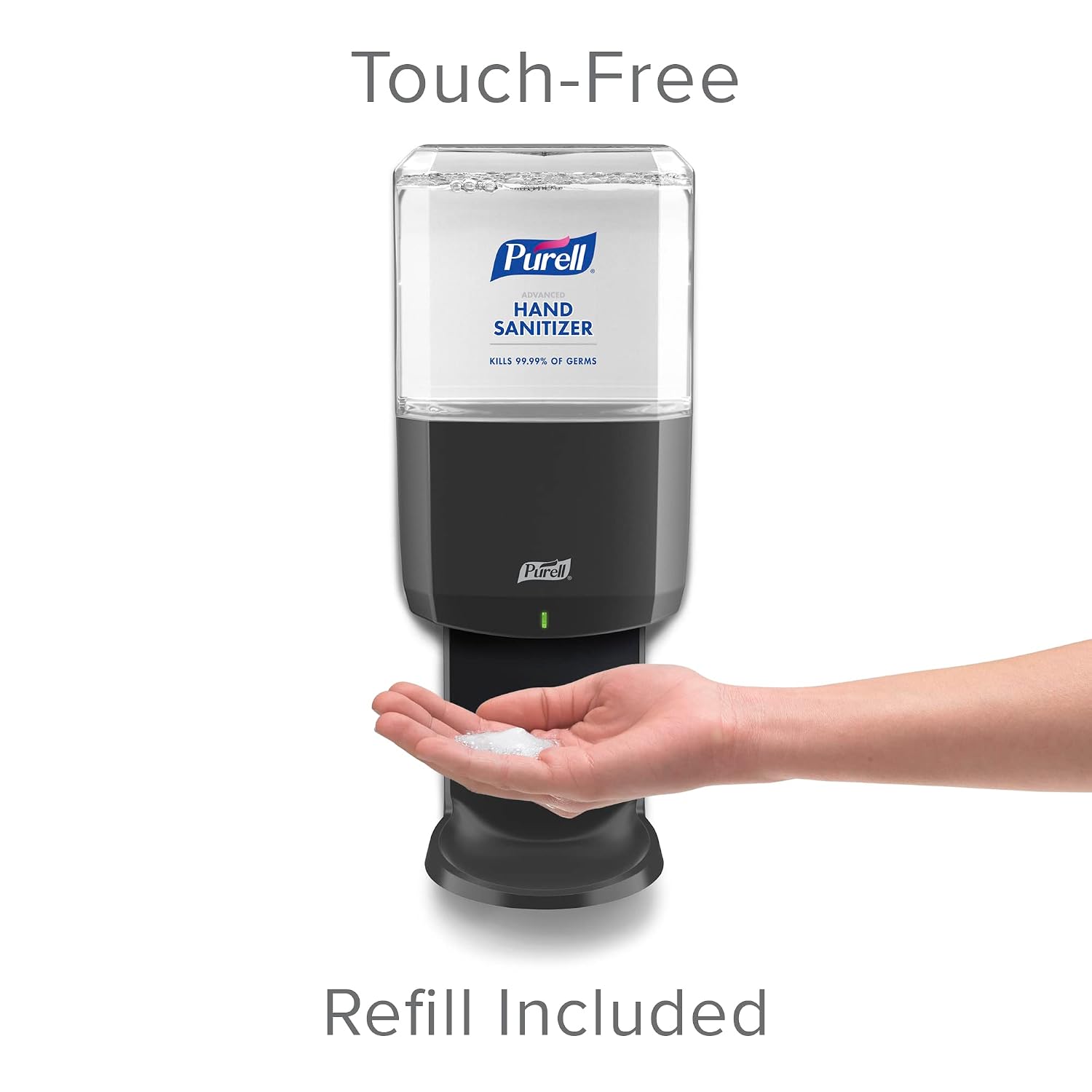 PURELL Advanced Hand Sanitizer Foam ES6 Starter Kit, 1-1200 mL Fragrance Free Sanitizer Foam Refill + 1 ES6 Graphite Automatic Sanitizer Dispenser (Pack of 1) - 6453-1G - Image 3