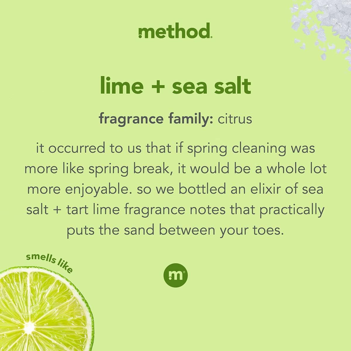Method Gel Dish Soap, Lime + Sea Salt, Tough on Grease, 18 Fl Oz (Pack of 6) - Image 3