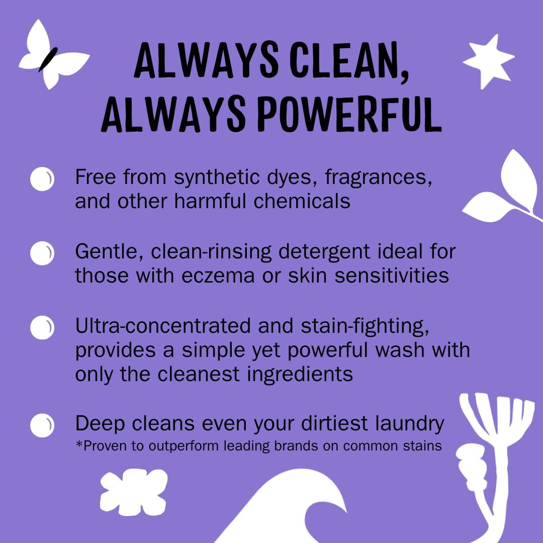 Molly's Suds Original Laundry Detergent Powder | Clean Laundry Detergent Powder for Sensitive Skin | Simple, Effective Ingredients, Stain Fighting | 120 Loads (Lavender) - Image 2