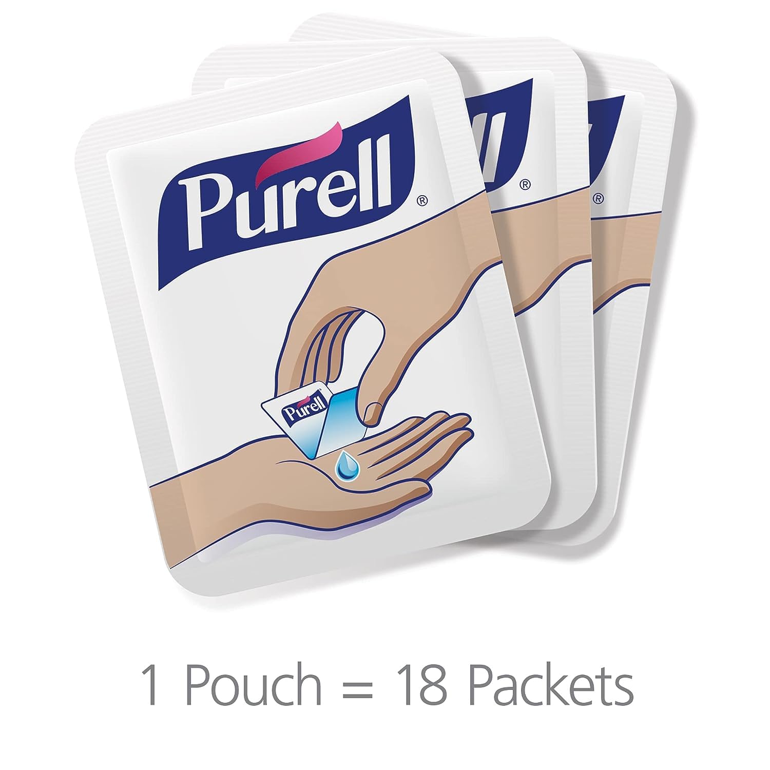 Purell SINGLES Advanced Hand Sanitizer Gel, Fragrance-Free, 18 Count Single-Use Travel-Size Packets (Pack of 4) - Image 3