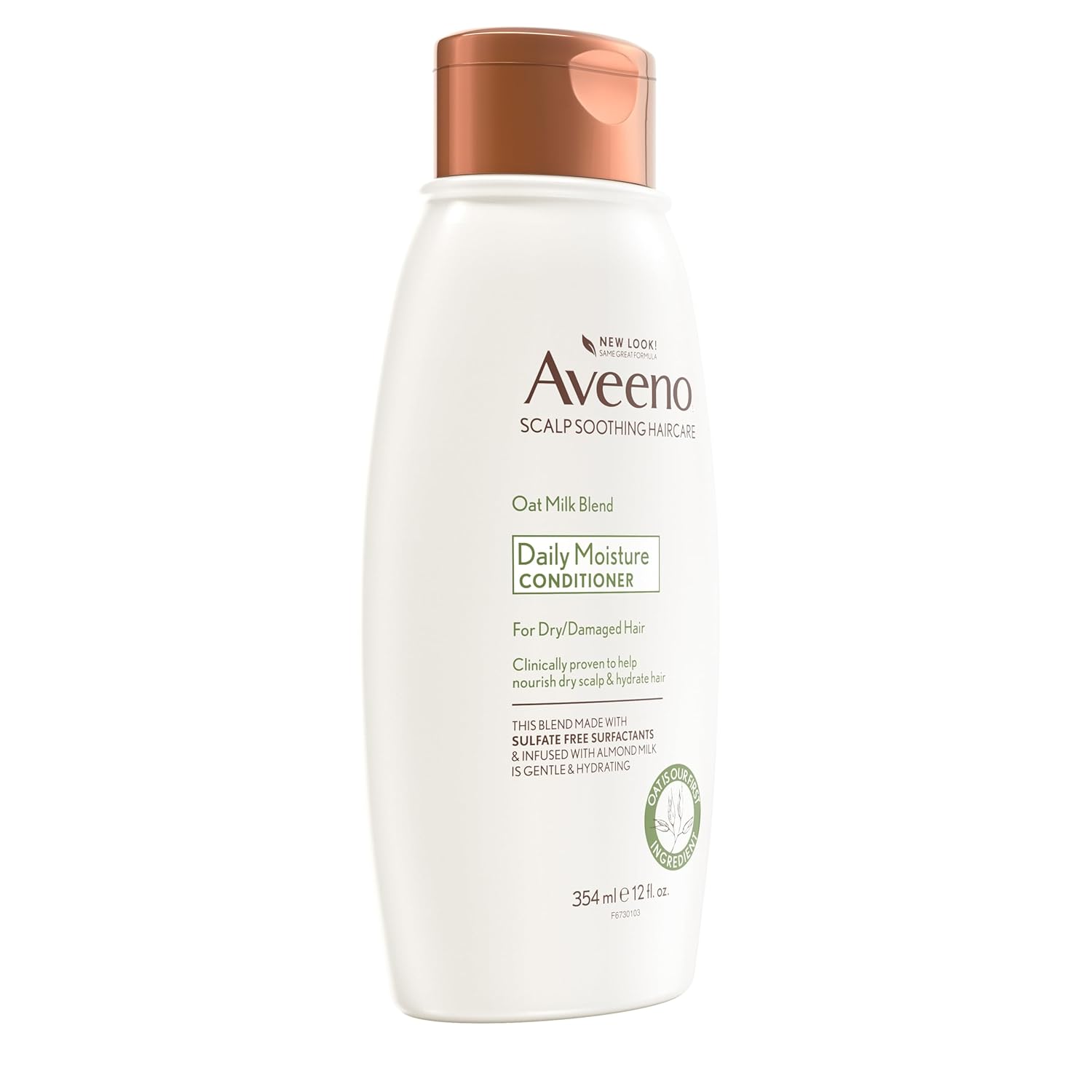 Aveeno Oat Milk Blend Moisturizing Conditioner, Ultra-Hydrating, for Dry, Damaged Hair, 12 fl oz - Image 7