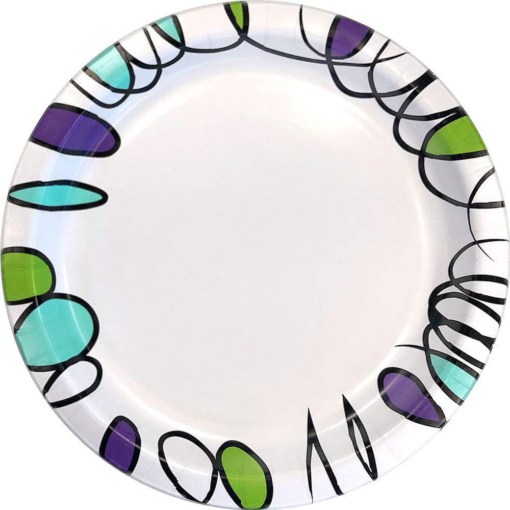Amazon Basics Ultra Paper Plates, 6.87 Inch, Disposable, 600 Count (2 Pack of 300), Microwave-Safe, Soak Proof, Cut Resistant - Image 4