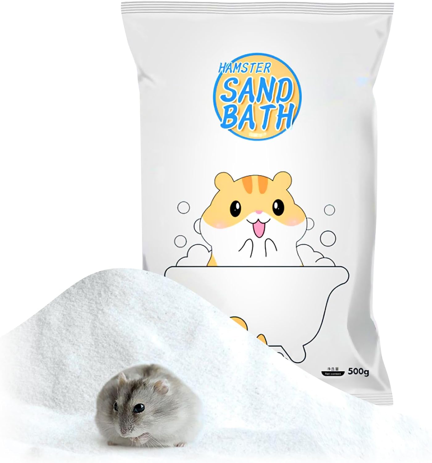 Hamster Bath Sand,SilicaSand,Sand Hamsters Bedding,Dust Free Sand for Hamster Mice and Small Animals (1.1, Pounds) - Image 2