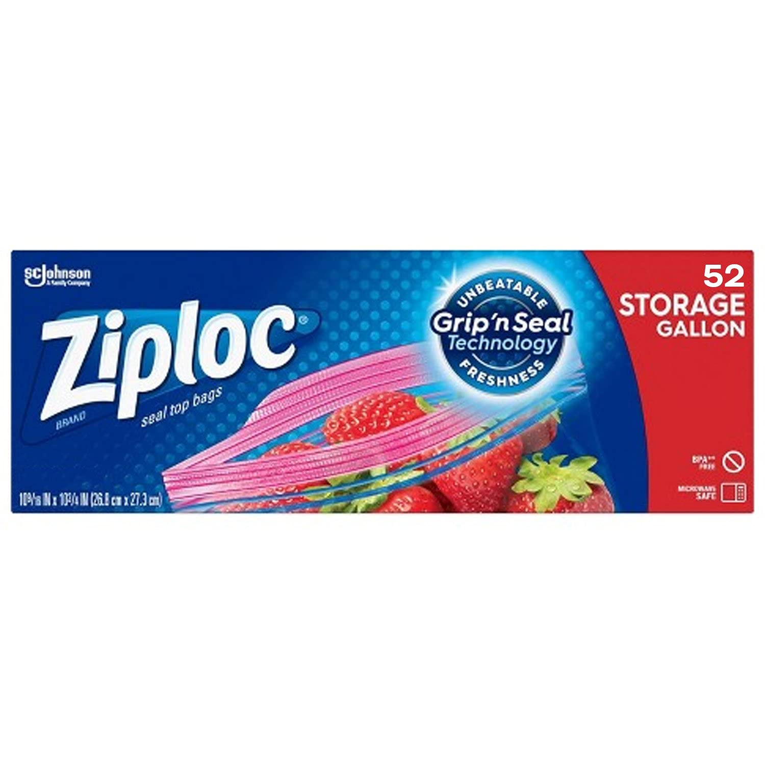 Concession Essentials Ziploc Storage Gallon Bags- Box of 52ct - Image 2
