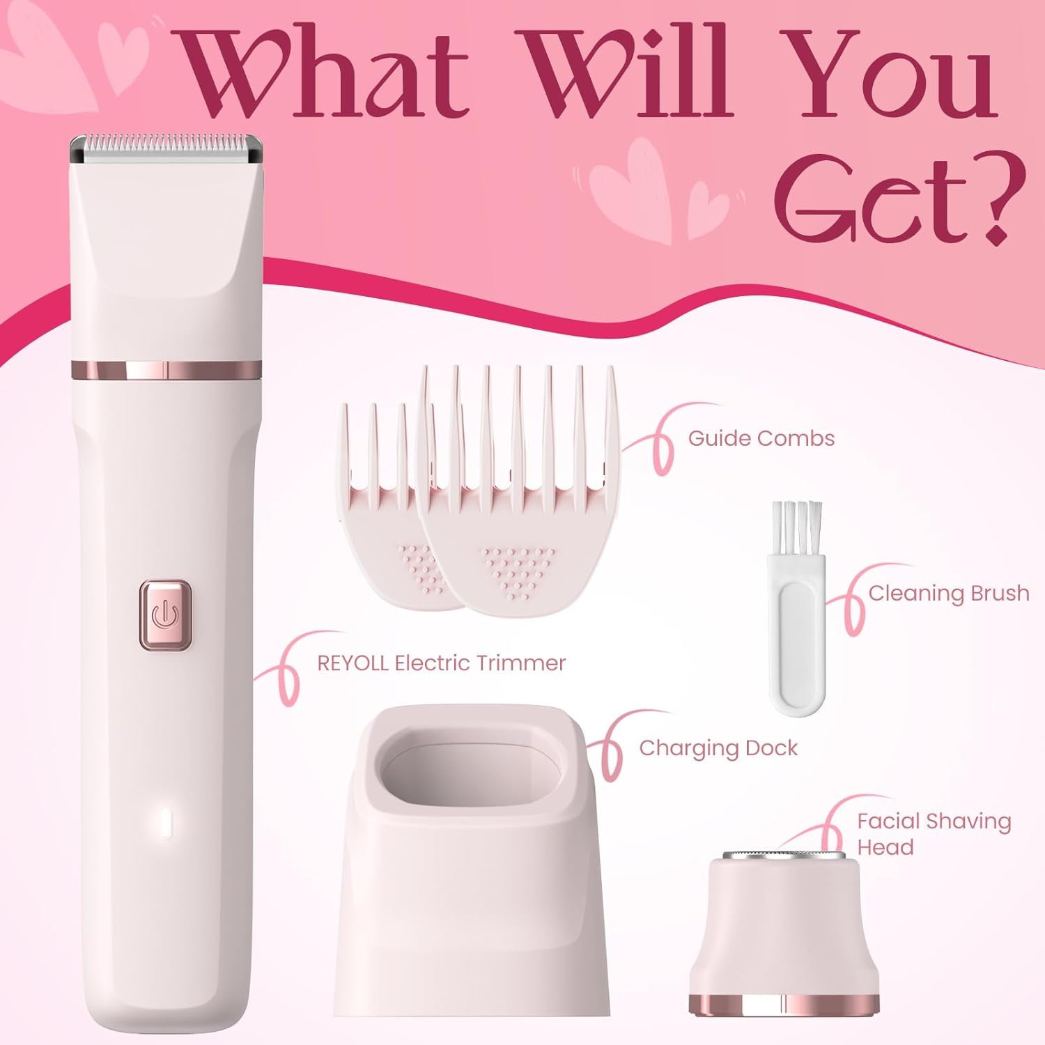 Risina Bikini Trimmer for Women - Painless Electric Razors for Silk Skin,Cordless Body Shaver with Ceramic Blade, Replaceable Lady Razor, IPX7 Waterproof & Easy Cleaning, Birthday Gifts for Women - Image 11
