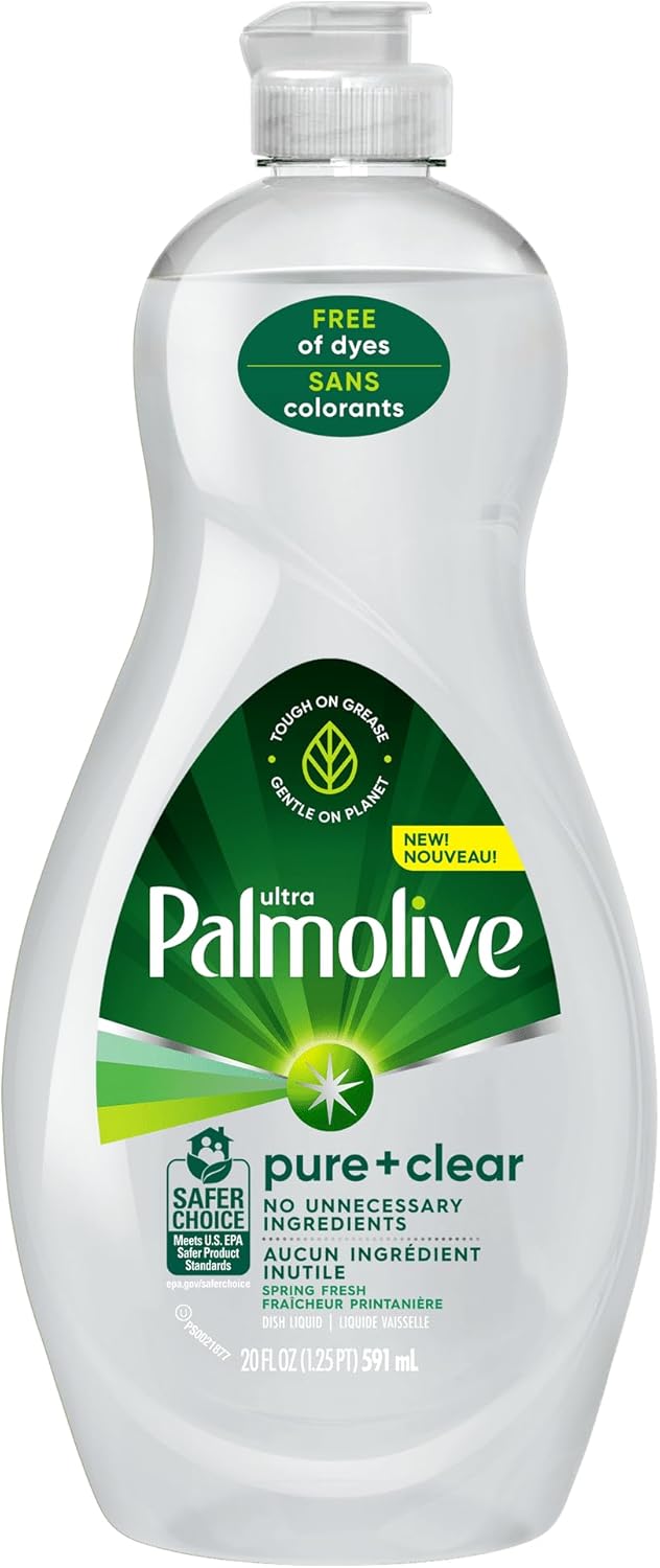 Palmolive Ultra Dishwashing Liquid, Pure + Clear Original 591 ml - Image 2