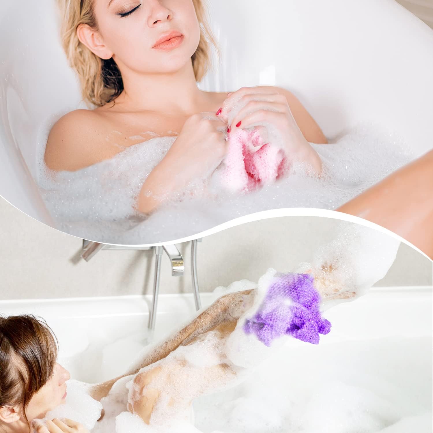 African Net Sponge African Exfoliating Net African Bath Sponge African Scrubbing Long Net Rag African Wash Net Shower Body Scrubber - Image 6