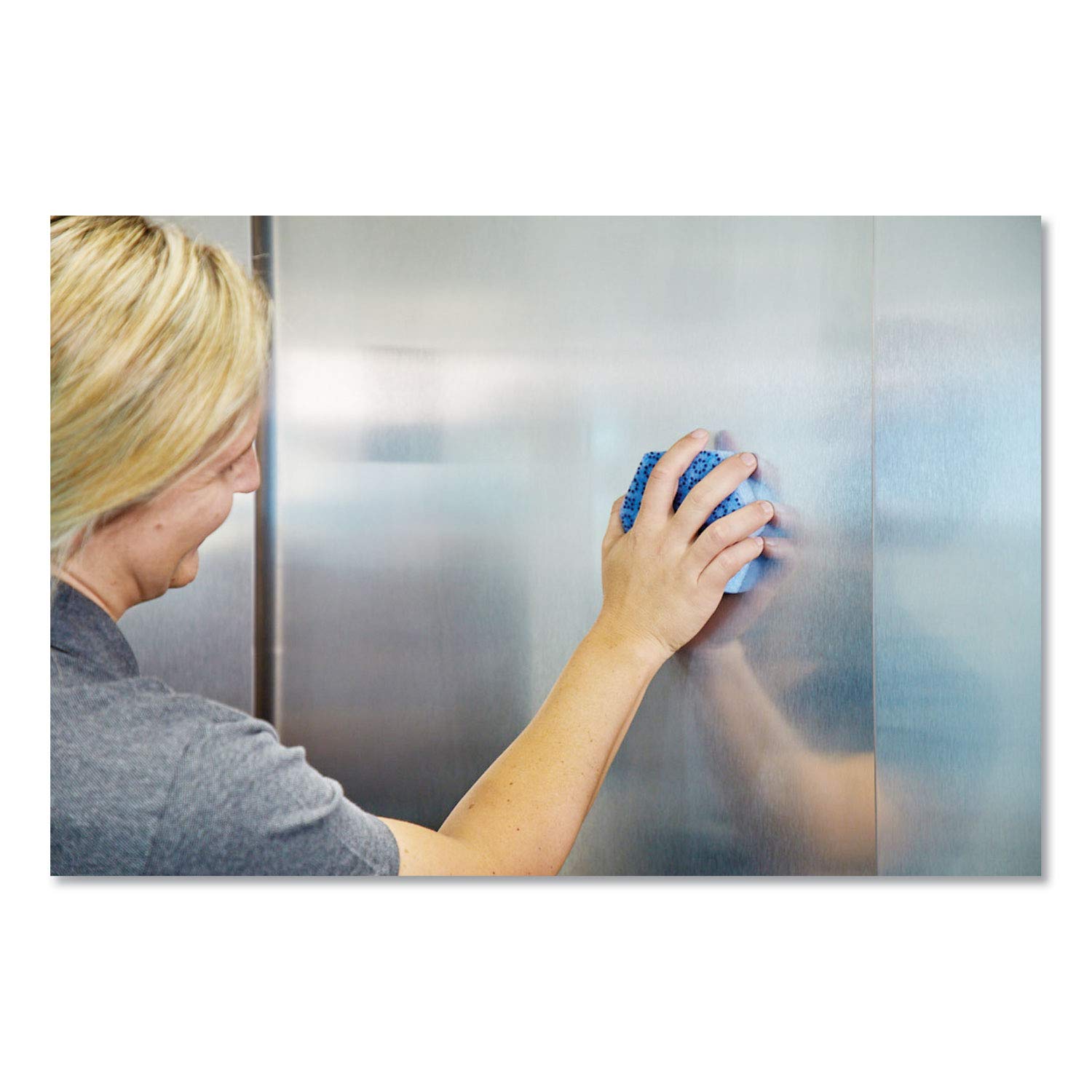 Scotch-Brite 09646 Low Scratch Scour Sponge 3000Hex, Blue (Pack of 16) - Image 6