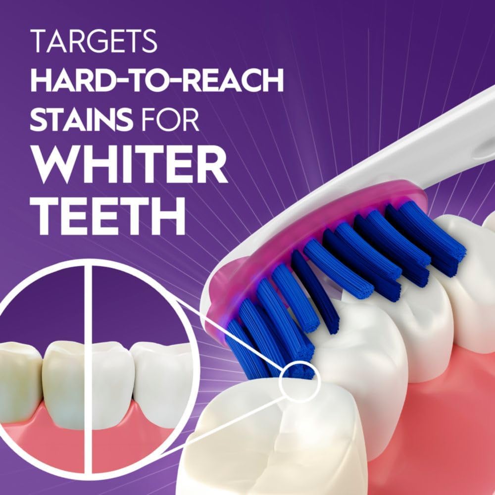 Oral-B 3D White Deep Stain Remover toothbrushes, 6 Count Toothbrush Soft, Removes 90% of Surface Stains, whitens Teeth, deep Reach, removes Plaque and Stains Tooth Brush - Image 4
