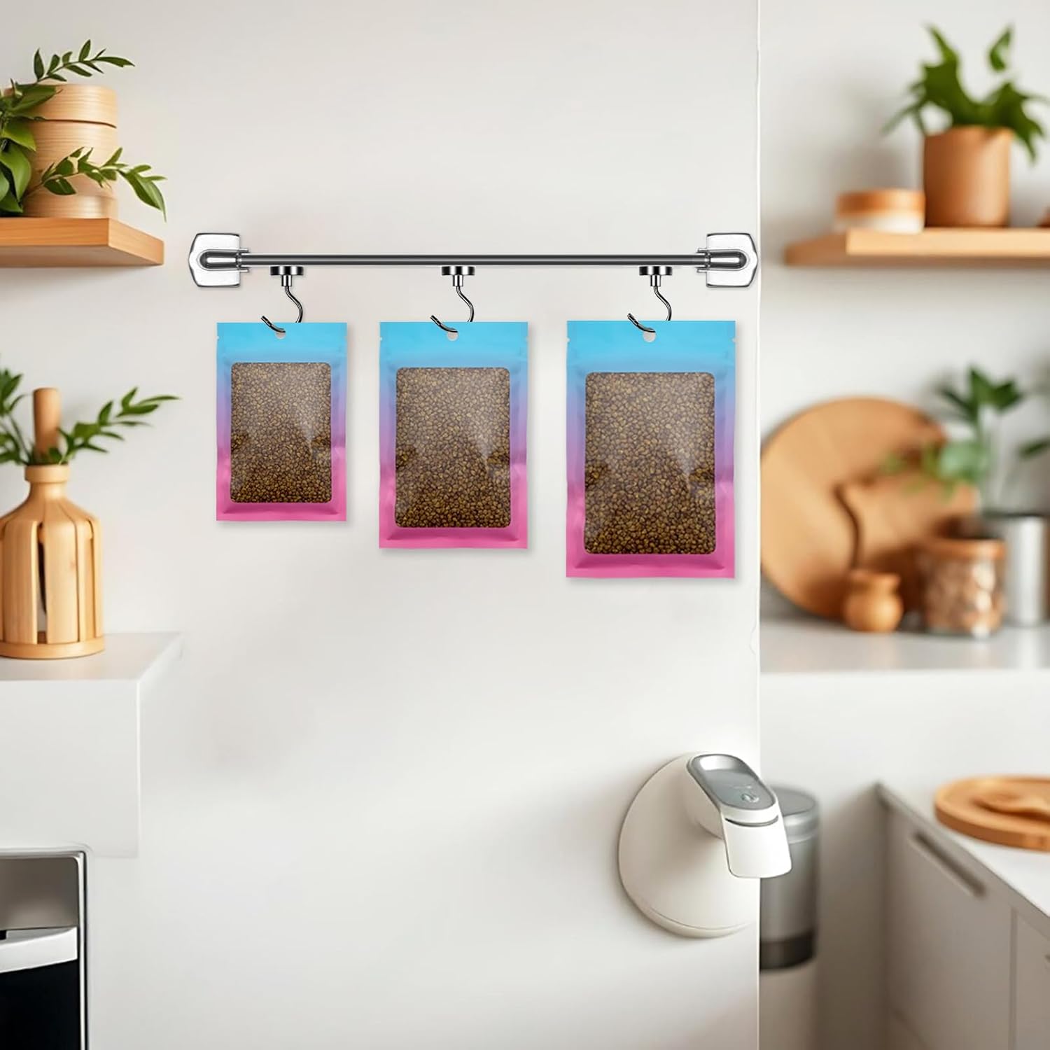 100 Pcs Resealable Mylar Bags, Gradient Color Food Storage Bags, Zip Bag Foil Bags Packaging Pouch for Food Storage, Sample, Small Business (Blue Pink, 2.7 X 3.9 Inch) - Image 8
