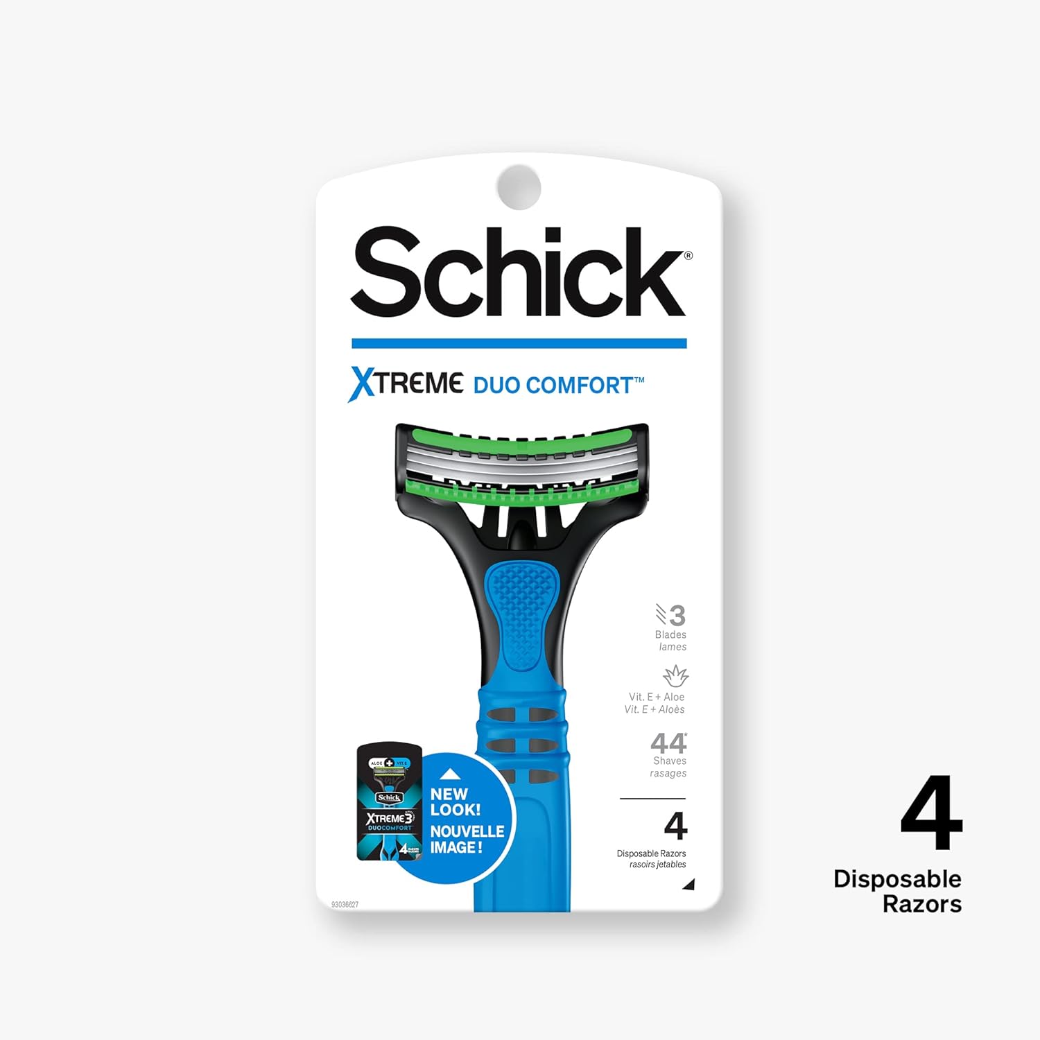 Schick Xtreme 3 Duo Comfort Disposable Razor for Men, 4 Count - Image 3