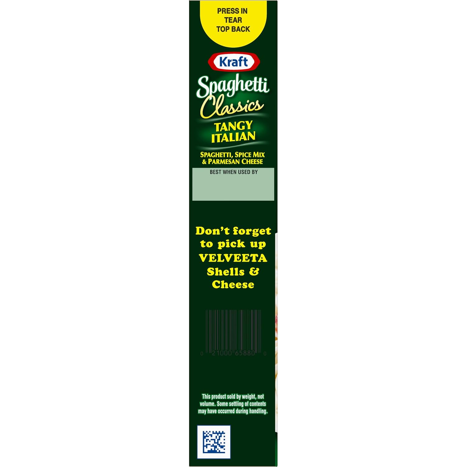 Kraft Spaghetti Classics Tangy Italian Spaghetti, Spices, & Parmesan Cheese Meal Mix, 8 oz Box - Image 10
