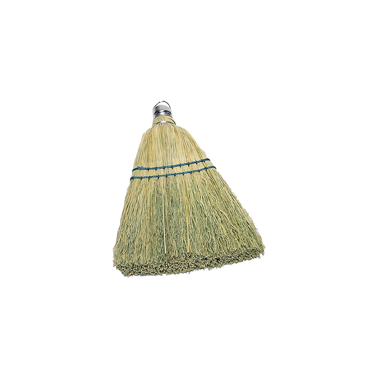 Rubbermaid Commercial 12 Inch Corn Whisk Broom, Yellow, Flagged Natural Bristles for Multi-Surface Sweeping, Remove Dirt and Debris from Porches/Floors Decks/Driveways/Sidewalks - Image 2