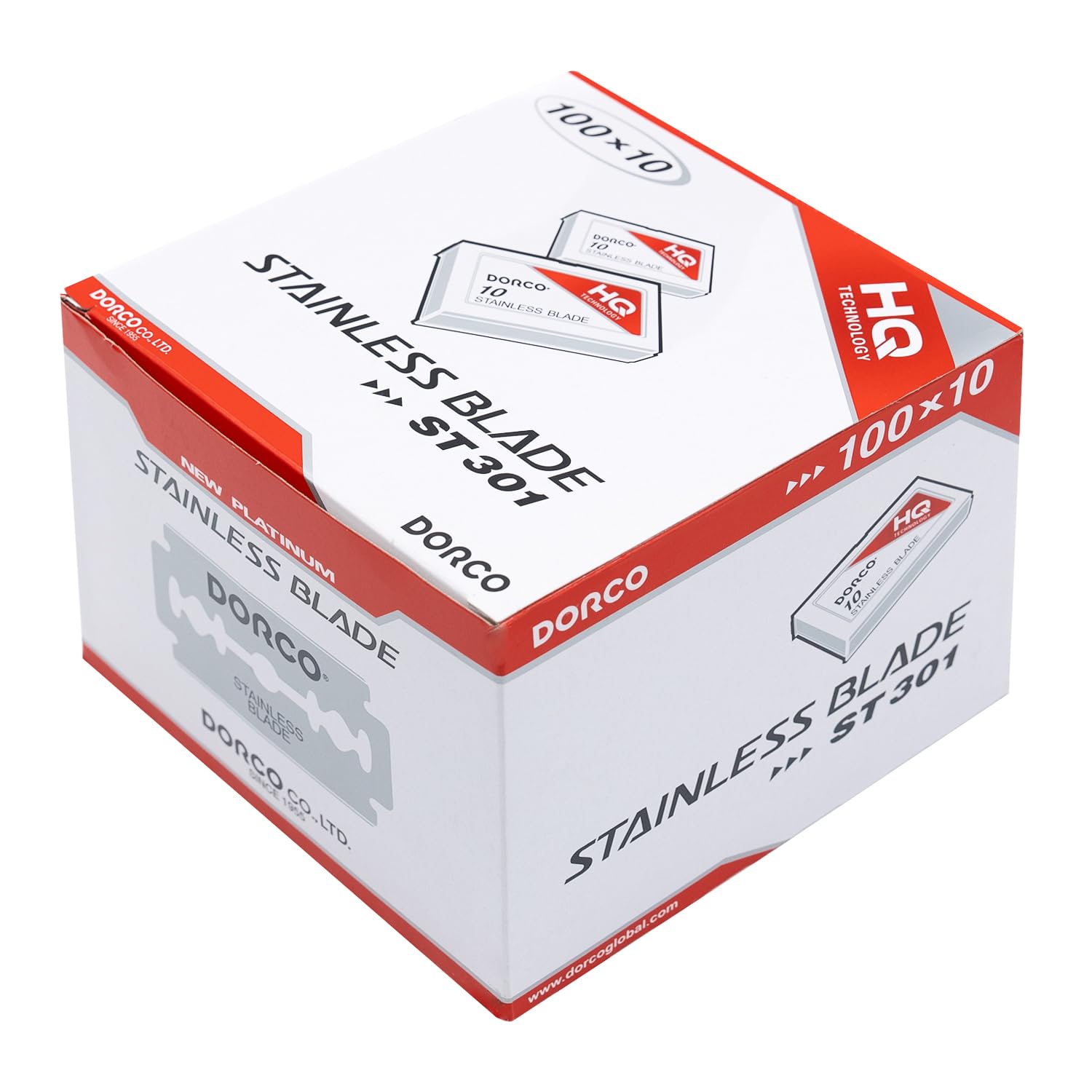 Dorco ST301 Platinum Extra Double Edge Razor Blades 1000 Count, Razors for Men, Super Sharp for Smooth, Precise Shave, Stocking Stuffers - Image 2