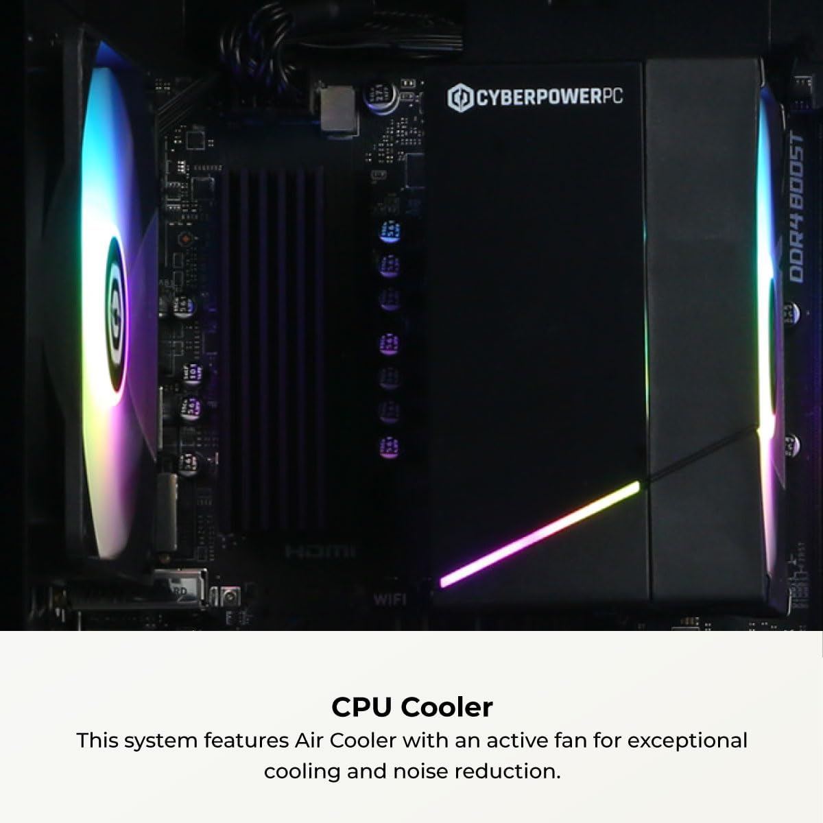 CyberPowerPC Gamer Master Gaming PC, AMD Ryzen 5 5500 3.6GHz, Radeon RX 6500 XT 4GB, 8GB DDR4, 500GB PCIe 4.0 SSD, WiFi Ready & Windows 11 Home (GMA3100A3) - Image 8