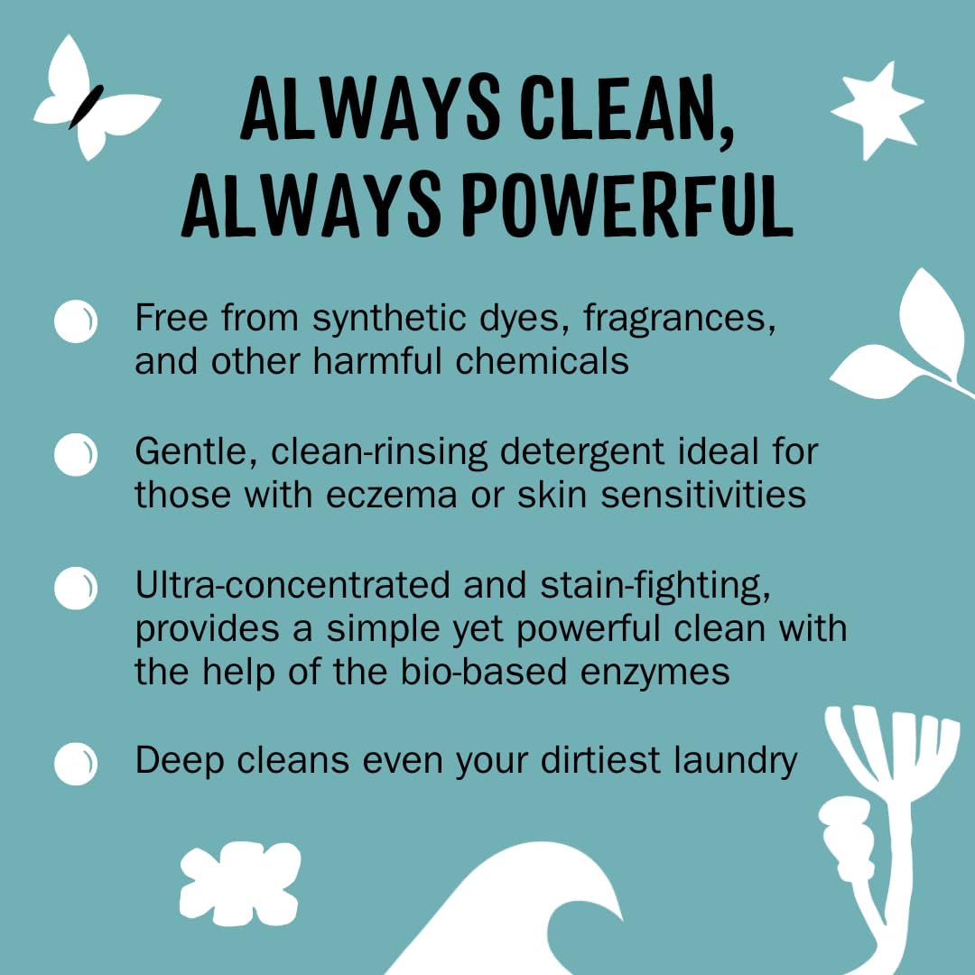 Molly's Suds Liquid Laundry Detergent | Clean Laundry Detergent Soap for Sensitive Skin | 2x Concentrated, High Efficiency (HE) (Unscented - 200 Loads) - Image 3