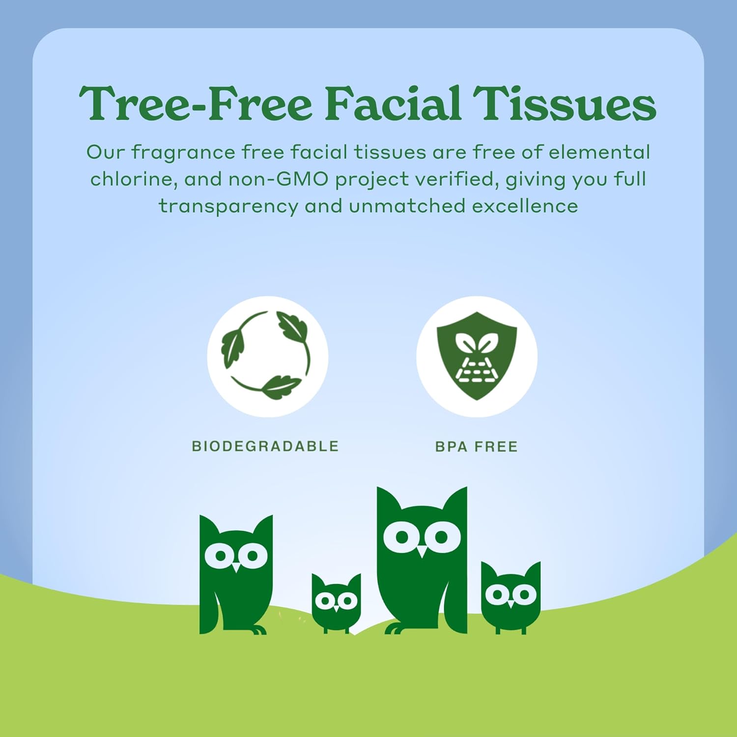 Caboo Tree Free Facial Tissue Paper, Tissue Box with 60 Sheets Per Cube, Total of 6 Cubes, 360 Total Tissues - Image 4