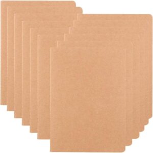 Large College Ruled Notebook Journals Bulk with Thick Lined Paper, 60 Pages, 8.5×11 inch, Composition Diary Subject Notebooks Planner for Travelers Students Office, Kraft Journal Set, 12 Pack