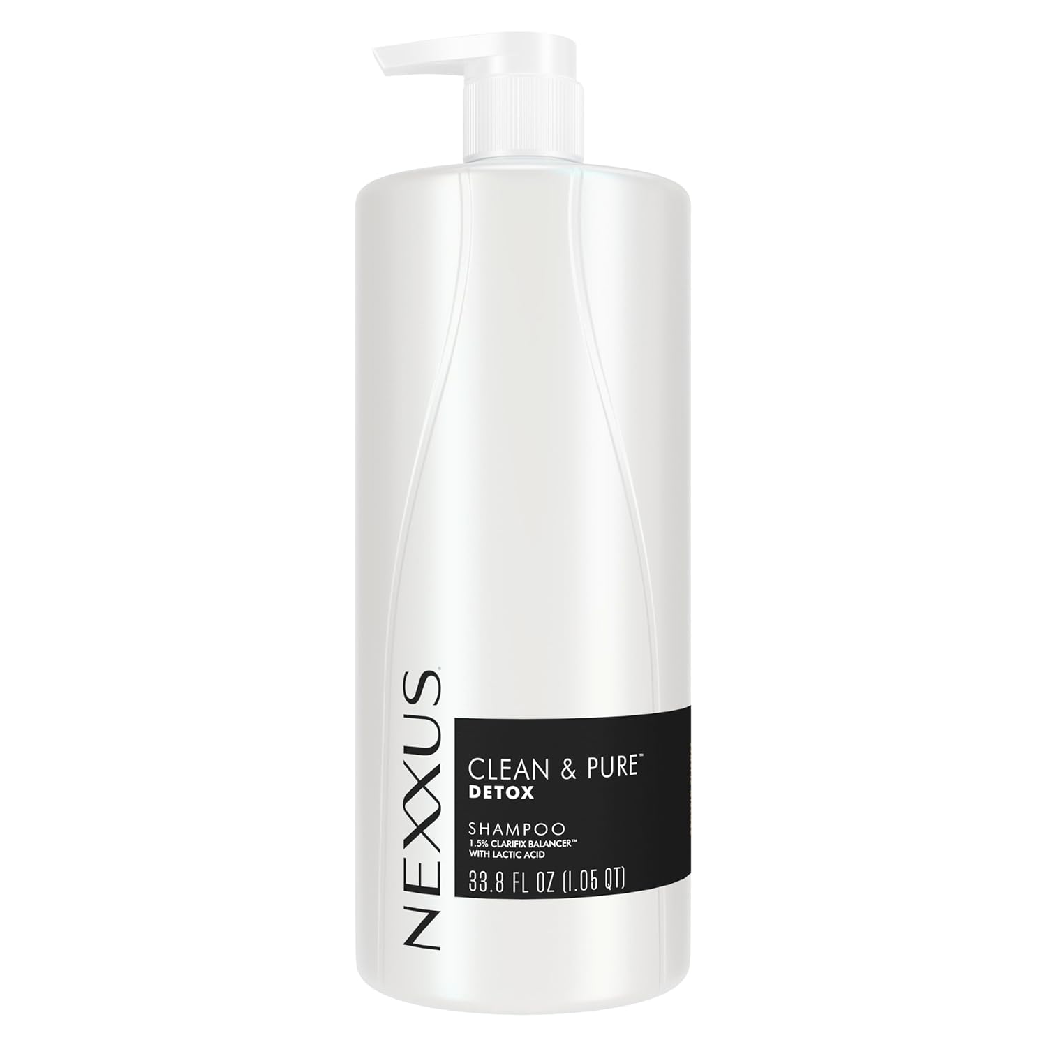 Nexxus Clean & Pure Shampoo Detox for Professional-Level Silicon, Sulfate & Paraben Free Hair Care Powered by CLARIFIX BALANCER Technology with Lactic Acid 33.8 oz - Image 2