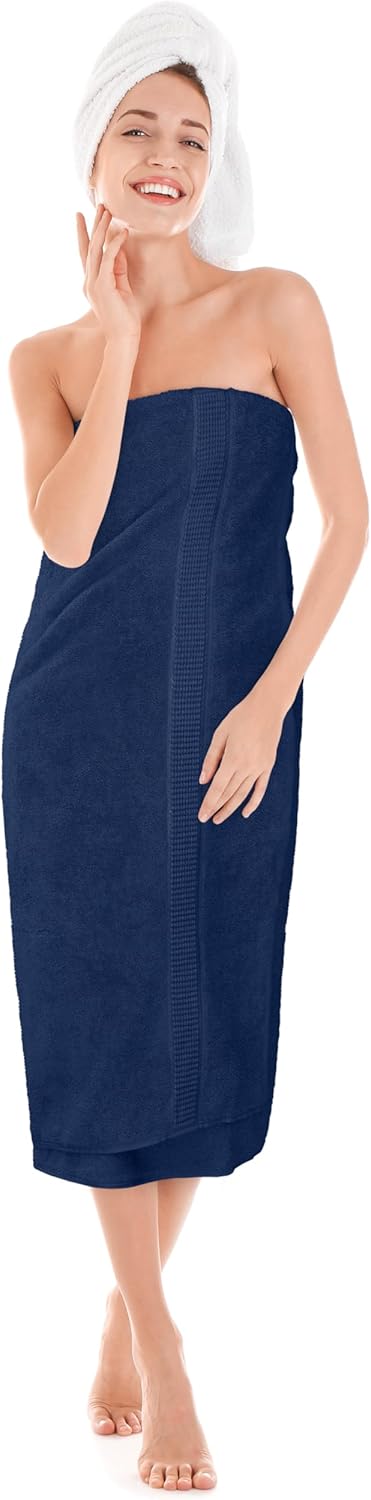 Utopia Towels Luxurious Jumbo Bath Sheet 2 Piece, 600 GSM, 35 by 70 Inches, 100% Ring Spun Cotton, Highly Absorbent and Quick Dry Extra Large Bath Towel, Super Soft Towel, Navy - Image 10