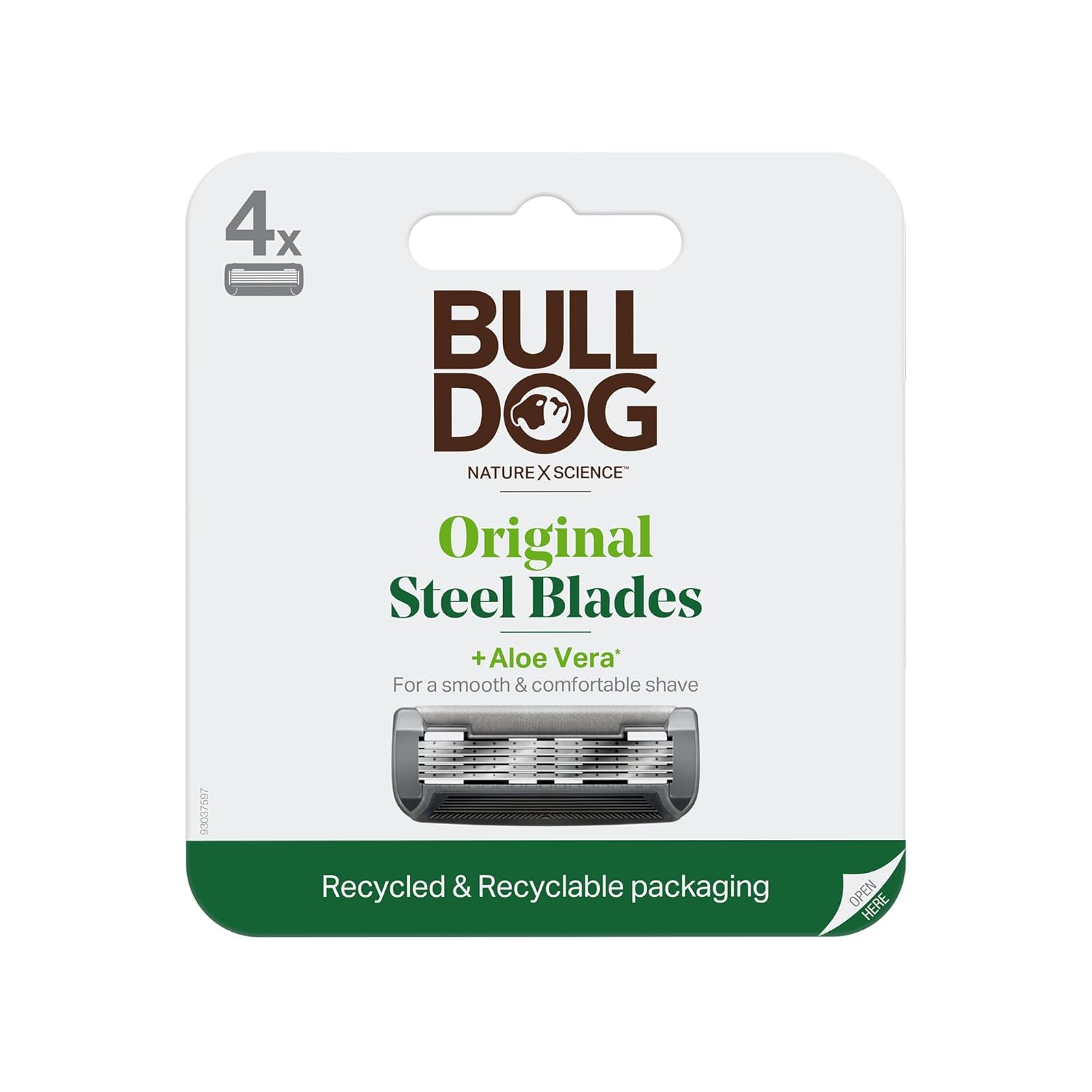 Bulldog, Razor Blades Steel Original 4 Count - Image 2