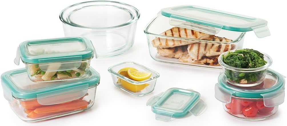 OXO Good Grips 3.5 Cup Smart Seal Airtight Glass Rectangle Food Storage Container - Image 8