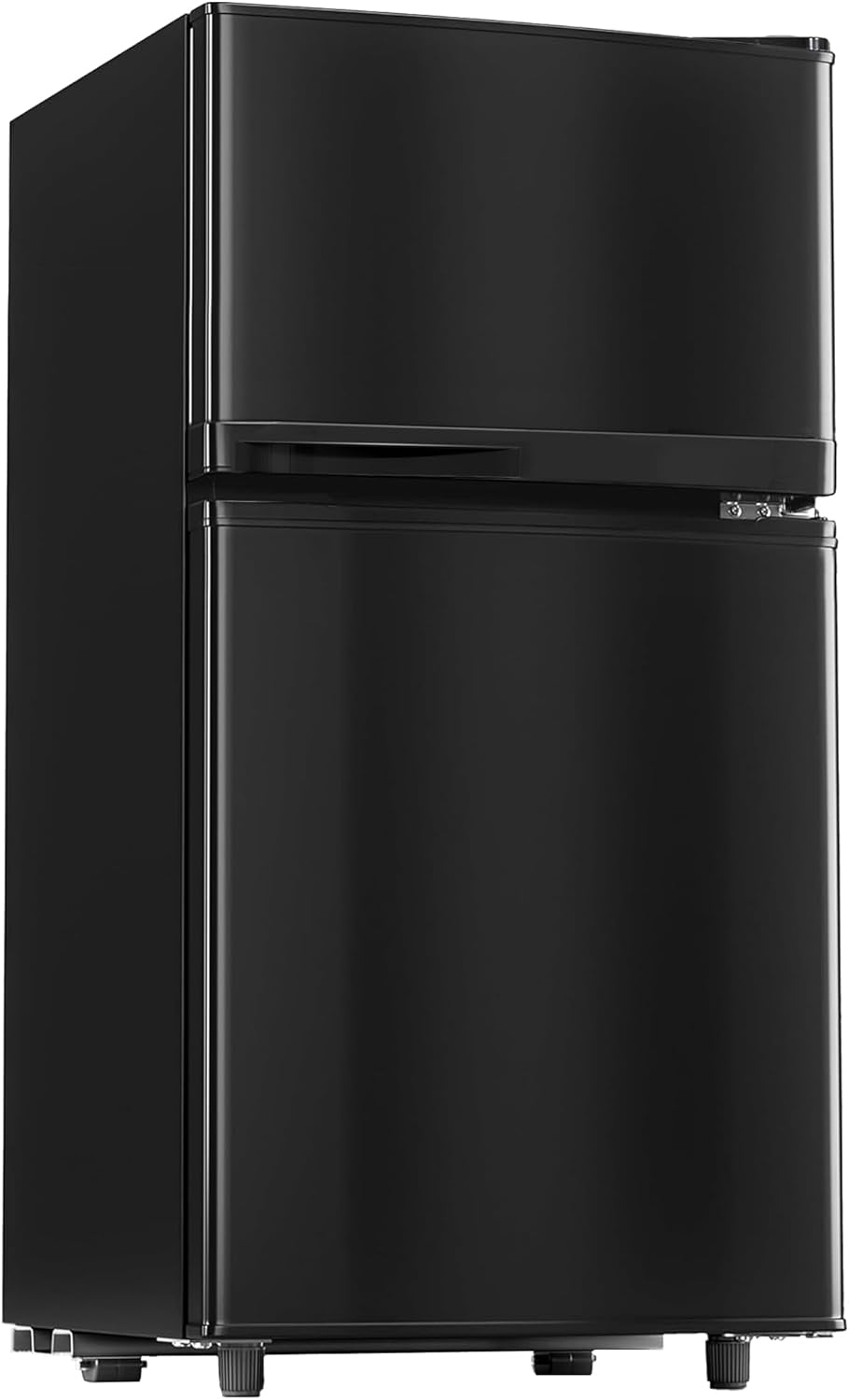Manastin 3.6 Cu.Ft Mini Fridge with Freezer, 2-Door Small Refrigerator with Adjustable Thermostat, Quiet Mini Refrigerator for Bedroom, Dorm & Office (Black)