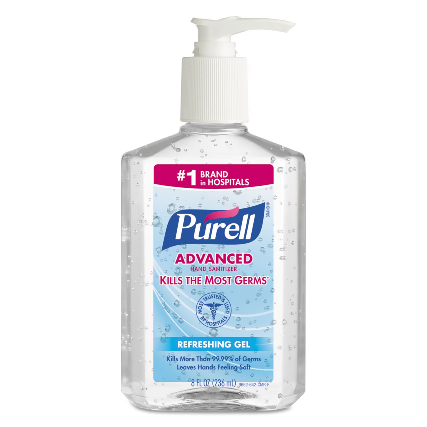 Purell 965212EA Advanced Instant Hand Sanitizer, 8oz Pump Bottle - Image 2