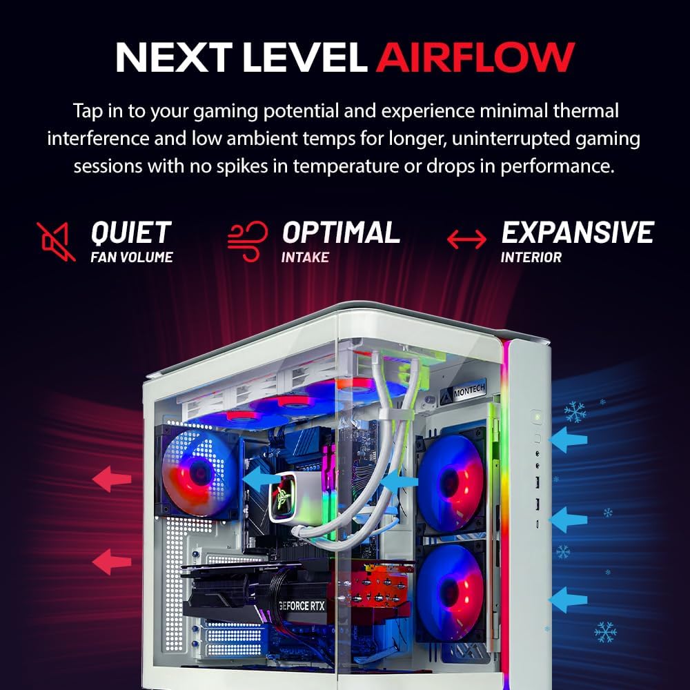 Skytech Gaming King 95 Desktop PC, Ryzen 7 9800X3D 4.7 GHz (5.2 GHz), NVIDIA RTX 5070 Ti 16GB, 1TB Gen4 NVMe SSD, 32GB DDR5 RAM 5600 RGB, 850W Gold ATX 3 PSU, 360mm ARGB AIO, Wi-Fi, Win 11 - Image 8