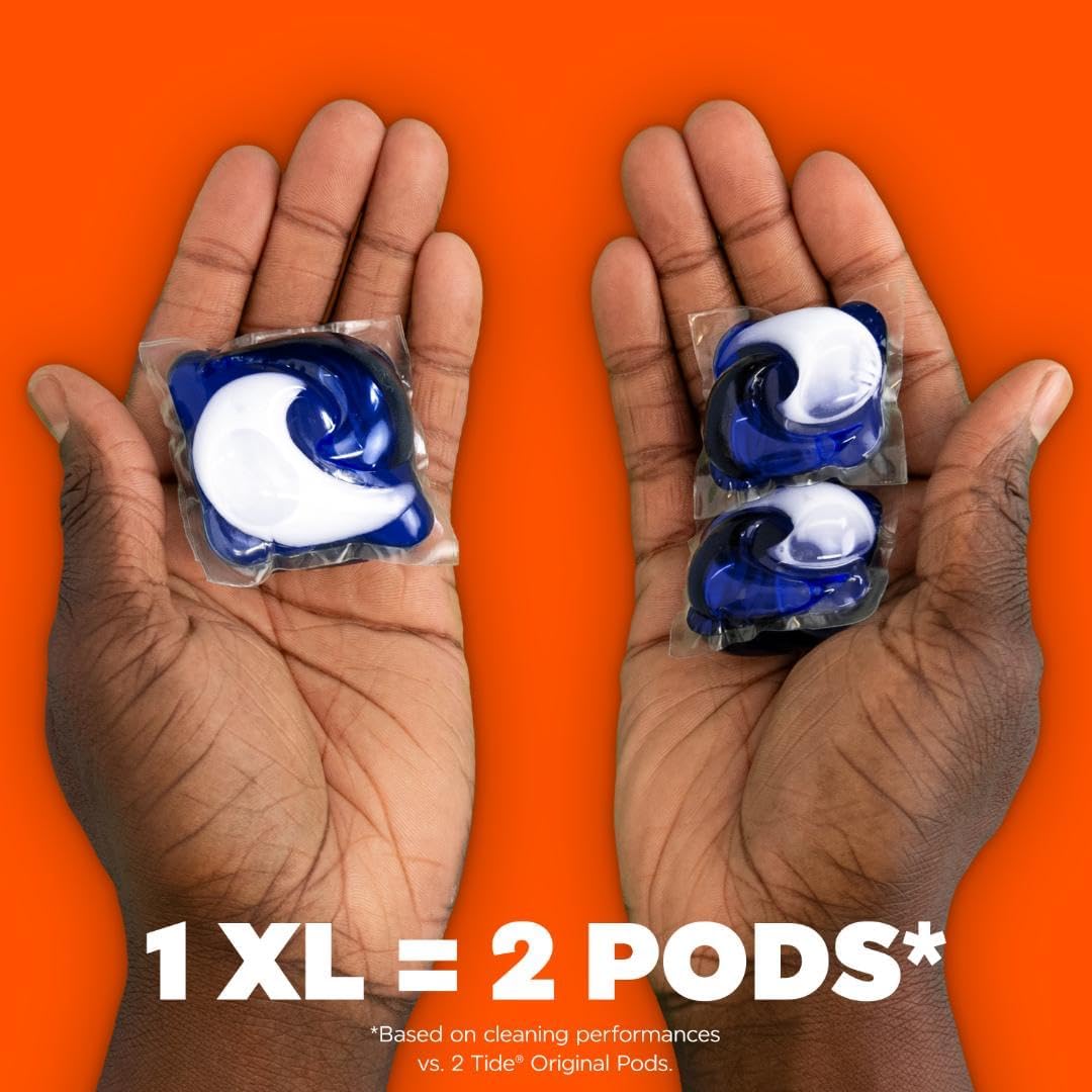 Tide Odor Defense + Oxi Laundry Detergent Pacs, Original Scent, 25 Count, Advanced Odor + Stain Fighter, laudry soap washing detergent pacs - Image 5