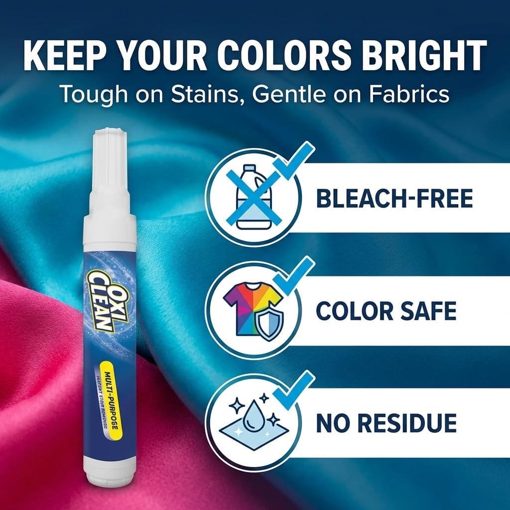 OxiClean On The Go Stain Remover Pen, 0.74 Fl Oz – Instant Travel Stain Cleaner for Clothes, Food, Wine, Coffee, Makeup, Portable & Easy Use - Image 5