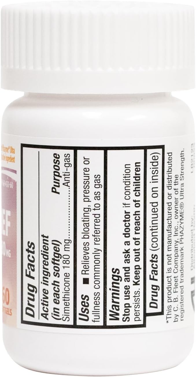 HealthA2Z® Gas Relief Simethicone 180mg | Relieves from Stomach Discomfort and Gas | Anti Flatulence | Relieves Gas Fast (60 Count (Pack of 1)) - Image 3