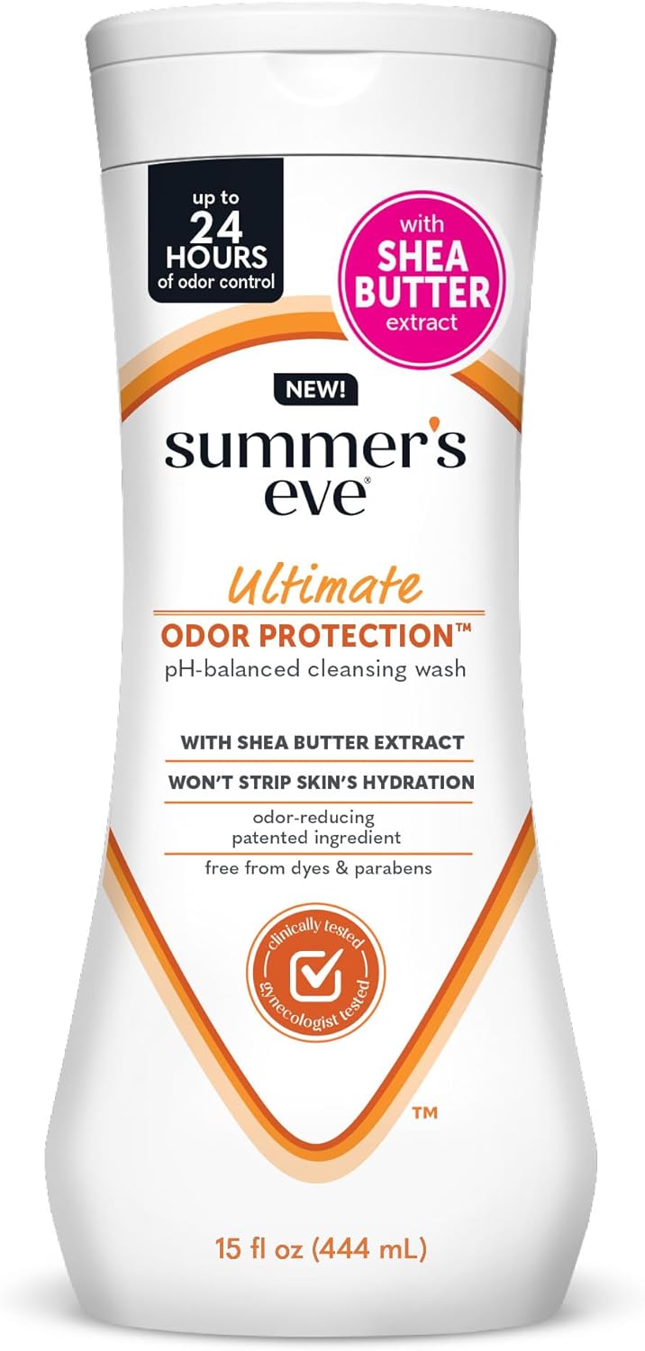 Summer’s Eve Ultimate Odor Protection Feminine Wash with Shea Butter - Up to 24 Hour Vaginal Odor Control, pH Balanced Formula, Clinically & Gynecologist Tested Intimate Body Wash - 15 Fl Oz - Image 2