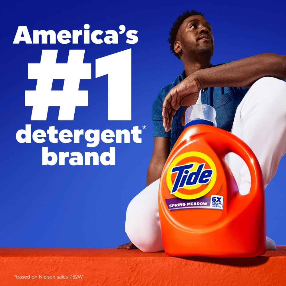 Tide Laundry Detergent Liquid, Original Scent, 80 Loads, 105 FL OZ, Works on 100% of Common Stains, Laundry Soap, Liquid Laundry Detergent - Image 12