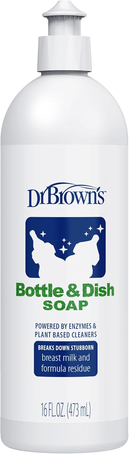 Dr. Brown's Bottle & Dish Soap for Baby Bottles and Baby Accessories, Plant-Derived, Fragrance-Free, 16 fl oz, 1 Pack - Image 2