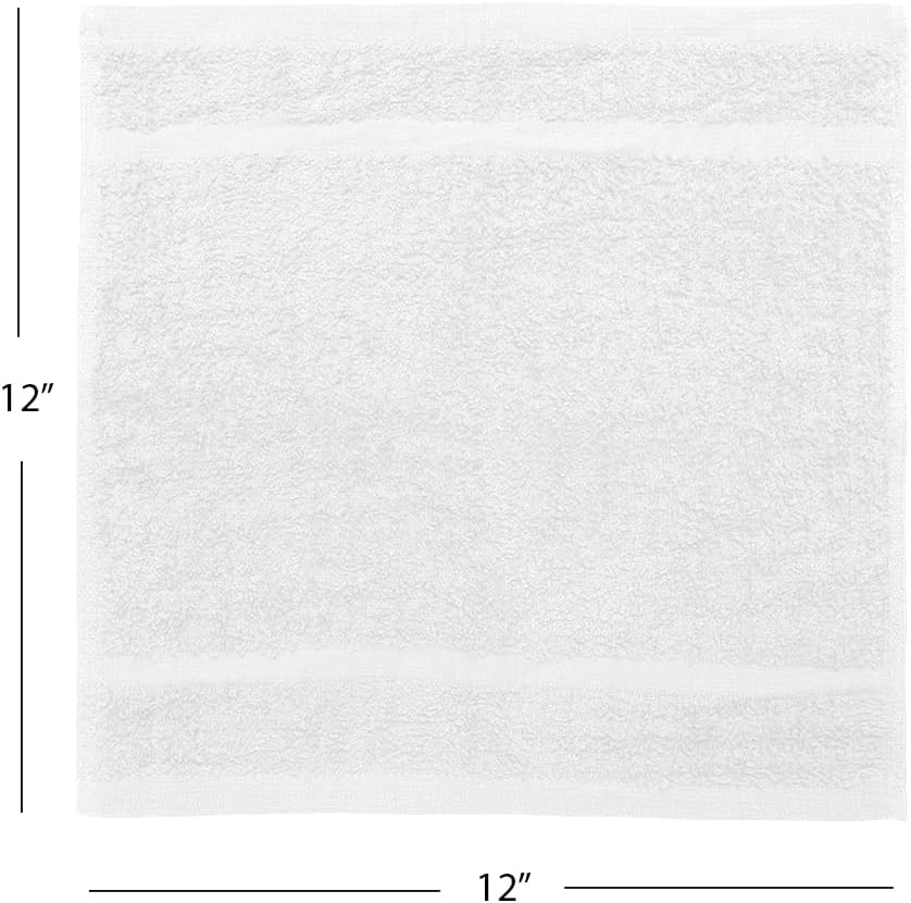 Avalon Towels Wash Cloths for Showering 24 Pack Face Towels 100% Cotton Black Washcloths 12x12 Wash Rags, Facial Towel, Fingertip Towel,Bath Rags - Image 8