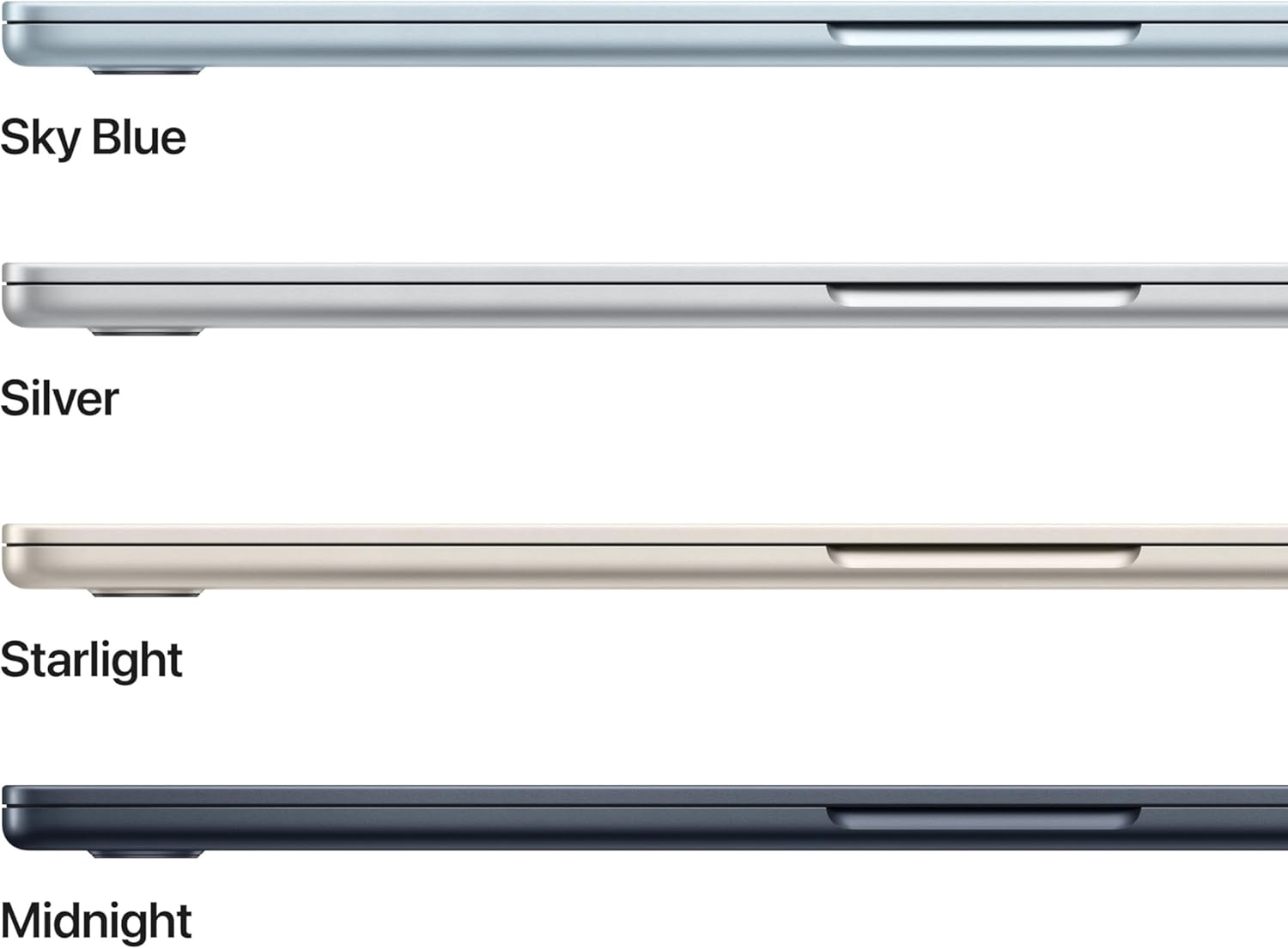 Apple 2026 MacBook Air 15-inch Laptop with M5 chip: Built for AI, 15.3-inch Liquid Retina Display, 16GB Unified Memory, 512GB SSD, 12MP Center Stage Camera, Touch ID, Wi-Fi 7; Midnight - Image 3