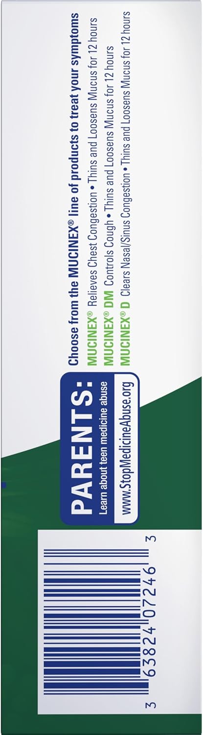 Mucinex DM Maximum Strength 12 Hour Tablets, 1200 mg Guaifenesin, Relieves Chest Congestion,Cough Suppressant and Expectorant, Quiets Wet and Dry Cough, 42 Count - Image 6